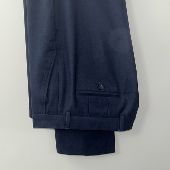 Black Brown Men’s Slacks VGUC size 34Waist and 31.5 Inseam. Navy in colour. - Picture 6 of 14